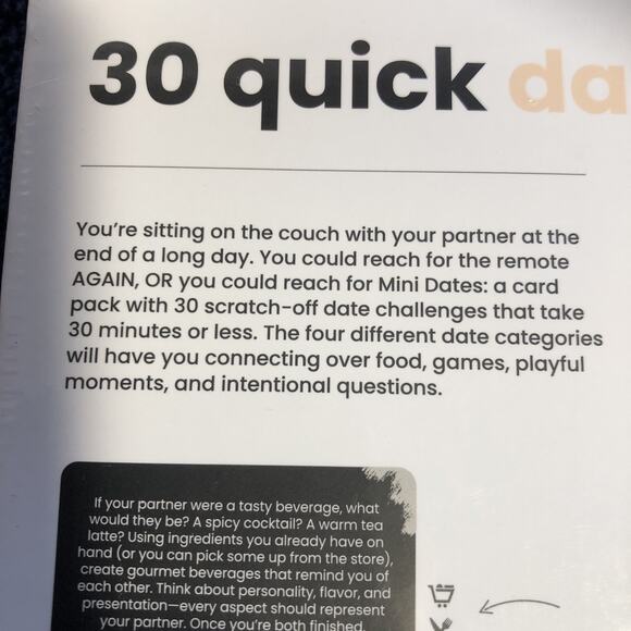 The Adventure Challenge Mini Dates 30 Scratch-Off Dates Couple NEW & SEALED - Picture 4 of 5